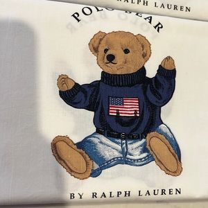 PAIR of Polo bear standard pillow cases